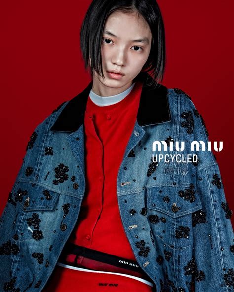 miu miu sustainability|miu denim upcycled.